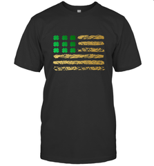 American Flag Green Shamrock Shirt St Patricks Day Men's T-Shirt Men's T-Shirt - HHHstores