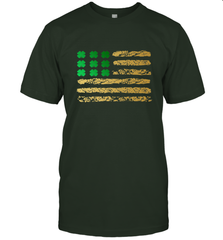 American Flag Green Shamrock Shirt St Patricks Day Men's T-Shirt Men's T-Shirt - HHHstores