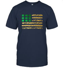 American Flag Green Shamrock Shirt St Patricks Day Men's T-Shirt Men's T-Shirt - HHHstores