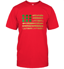 American Flag Green Shamrock Shirt St Patricks Day Men's T-Shirt Men's T-Shirt - HHHstores