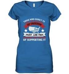 Those who expect to reap the blessings of freedom, must, like men, undergo the fatigue of supporting it 01 Women's V-Neck T-Shirt Women's V-Neck T-Shirt - HHHstores