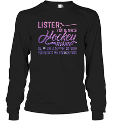 HOCKEY Nice Hockey Mom Long Sleeve T-Shirt Long Sleeve T-Shirt - HHHstores