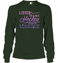 HOCKEY Nice Hockey Mom Long Sleeve T-Shirt Long Sleeve T-Shirt - HHHstores