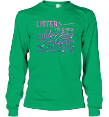 HOCKEY Nice Hockey Mom Long Sleeve T-Shirt Long Sleeve T-Shirt - HHHstores