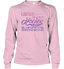HOCKEY Nice Hockey Mom Long Sleeve T-Shirt Long Sleeve T-Shirt - HHHstores