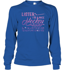HOCKEY Nice Hockey Mom Long Sleeve T-Shirt Long Sleeve T-Shirt - HHHstores