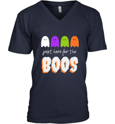 Just Here For The Boos Shirt Funny Halloween Drinking Men's V-Neck