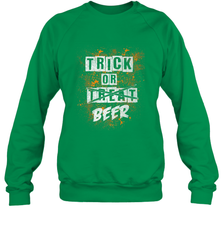Trick or Beer Funny Halloween Trick or Treat Crewneck Sweatshirt Crewneck Sweatshirt - HHHstores