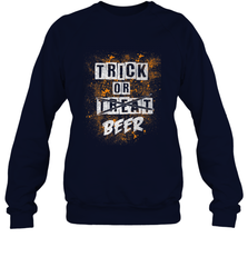 Trick or Beer Funny Halloween Trick or Treat Crewneck Sweatshirt Crewneck Sweatshirt - HHHstores