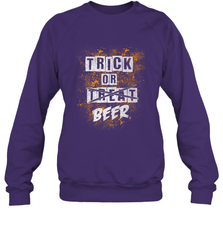 Trick or Beer Funny Halloween Trick or Treat Crewneck Sweatshirt Crewneck Sweatshirt - HHHstores