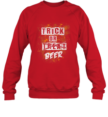 Trick or Beer Funny Halloween Trick or Treat Crewneck Sweatshirt Crewneck Sweatshirt - HHHstores