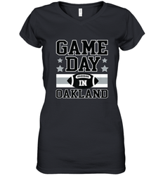 NFL Oakland Game Day Football Home Team Women's V-Neck T-Shirt