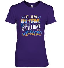Special Needs NonVerbal Autism Awesome Women's Premium T-Shirt Women's Premium T-Shirt - HHHstores