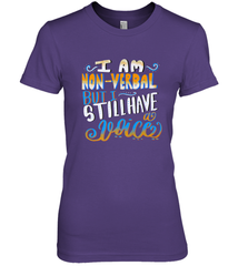Special Needs NonVerbal Autism Awesome Women's Premium T-Shirt Women's Premium T-Shirt - HHHstores