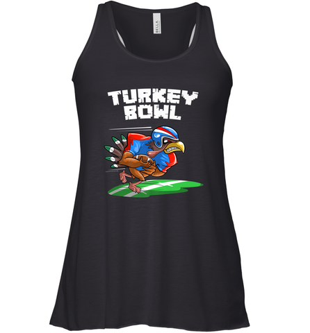 Cool Turkey Bowl _ Funny Thanksgiving Football Player Gift Women's Racerback Tank Women's Racerback Tank / Black / XS Women's Racerback Tank - HHHstores