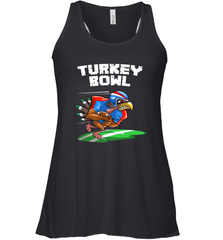 Cool Turkey Bowl _ Funny Thanksgiving Football Player Gift Women's Racerback Tank Women's Racerback Tank - HHHstores