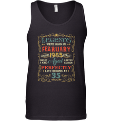 Legends Were Born In FEBRUARY 1985 35th Birthday Gifts Men's Tank Top