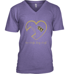 UCF Knights Football Inside Heart  Team  Apparel Men's V-Neck Men's V-Neck - HHHstores