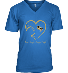UCF Knights Football Inside Heart  Team  Apparel Men's V-Neck Men's V-Neck - HHHstores