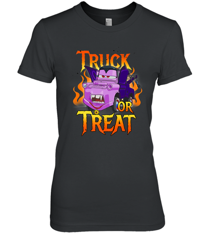 Disney Pixar Cars Halloween Vampire Truck Or Treat Women's Premium T-Shirt Women's Premium T-Shirt / Black / XS Women's Premium T-Shirt - HHHstores
