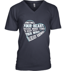 Your heart need time to accept what your mind knows Men's V-Neck Men's V-Neck - HHHstores