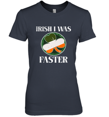 Irish I Was Faster Funny Running St Patricks Day Women's Premium T-Shirt Women's Premium T-Shirt - HHHstores