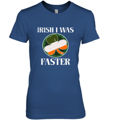 Irish I Was Faster Funny Running St Patricks Day Women's Premium T-Shirt Women's Premium T-Shirt - HHHstores