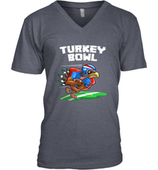 Cool Turkey Bowl _ Funny Thanksgiving Football Player Gift Men's V-Neck Men's V-Neck - HHHstores