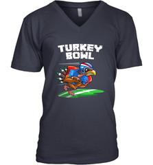 Cool Turkey Bowl _ Funny Thanksgiving Football Player Gift Men's V-Neck Men's V-Neck - HHHstores