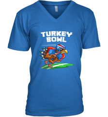 Cool Turkey Bowl _ Funny Thanksgiving Football Player Gift Men's V-Neck Men's V-Neck - HHHstores