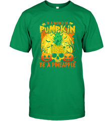 In A World Of Pumpkin Be A Pineapple Skull Halloween Funny Men's T-Shirt Men's T-Shirt - HHHstores