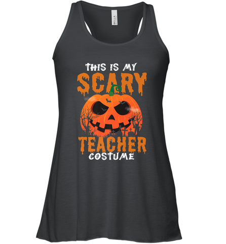 This Is My Scary Teacher Costume Halloween Gift Women's Racerback Tank Women's Racerback Tank / Black / XS Women's Racerback Tank - HHHstores