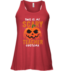 This Is My Scary Teacher Costume Halloween Gift Women's Racerback Tank Women's Racerback Tank - HHHstores