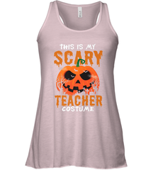 This Is My Scary Teacher Costume Halloween Gift Women's Racerback Tank Women's Racerback Tank - HHHstores