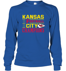 Kansas City Football Champions Vintage KC Distressed Gift Long Sleeve T-Shirt Long Sleeve T-Shirt - HHHstores