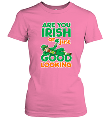 Are You Irish Or Just Good Looking Funny St Patricks Day Women's T-Shirt Women's T-Shirt - HHHstores