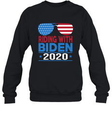 Riding With Biden Joe Biden 2020 For President Vote Gift Crewneck Sweatshirt