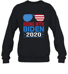 Riding With Biden Joe Biden 2020 For President Vote Gift Crewneck Sweatshirt Crewneck Sweatshirt - HHHstores