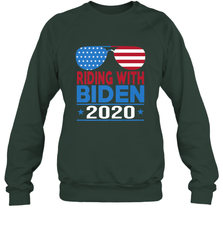 Riding With Biden Joe Biden 2020 For President Vote Gift Crewneck Sweatshirt Crewneck Sweatshirt - HHHstores