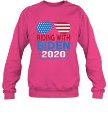 Riding With Biden Joe Biden 2020 For President Vote Gift Crewneck Sweatshirt Crewneck Sweatshirt - HHHstores