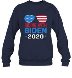 Riding With Biden Joe Biden 2020 For President Vote Gift Crewneck Sweatshirt