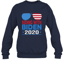 Riding With Biden Joe Biden 2020 For President Vote Gift Crewneck Sweatshirt Crewneck Sweatshirt - HHHstores