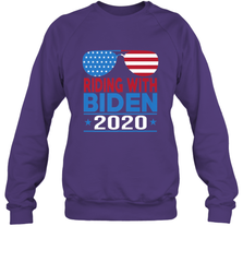 Riding With Biden Joe Biden 2020 For President Vote Gift Crewneck Sweatshirt Crewneck Sweatshirt - HHHstores
