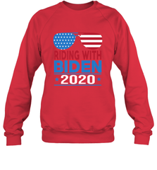 Riding With Biden Joe Biden 2020 For President Vote Gift Crewneck Sweatshirt Crewneck Sweatshirt - HHHstores