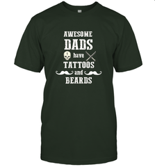 Awesome dads have tattoo and beards Happy Father's day Men's T-Shirt Men's T-Shirt - HHHstores