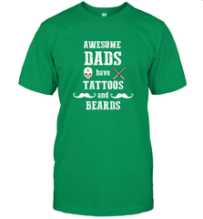 Awesome dads have tattoo and beards Happy Father's day Men's T-Shirt Men's T-Shirt - HHHstores