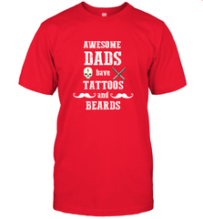 Awesome dads have tattoo and beards Happy Father's day Men's T-Shirt Men's T-Shirt - HHHstores