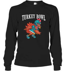 Cool Turkey Bowl _ Funny Thanksgiving Football Player Long Sleeve T-Shirt Long Sleeve T-Shirt - HHHstores