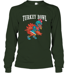 Cool Turkey Bowl _ Funny Thanksgiving Football Player Long Sleeve T-Shirt Long Sleeve T-Shirt - HHHstores