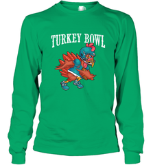 Cool Turkey Bowl _ Funny Thanksgiving Football Player Long Sleeve T-Shirt Long Sleeve T-Shirt - HHHstores